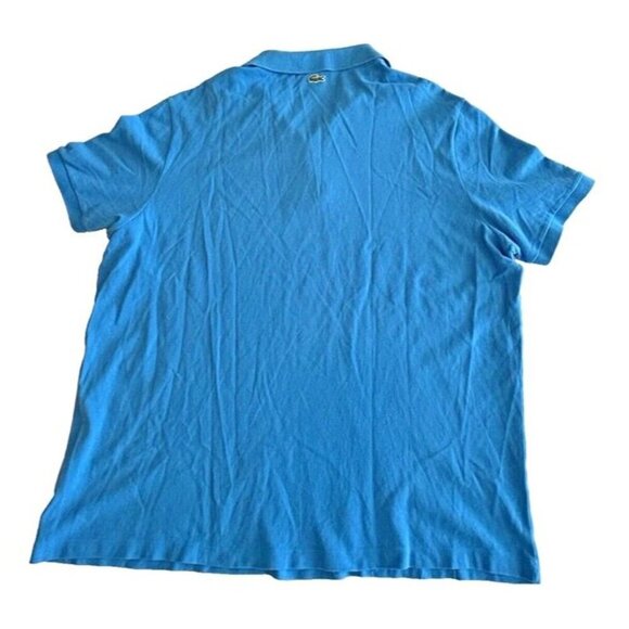 Men‎ 4XL Lacoste Aqua Blue Polo Golf Collared Short Sleeve Shirt 100% Cotton - Picture 2 of 7